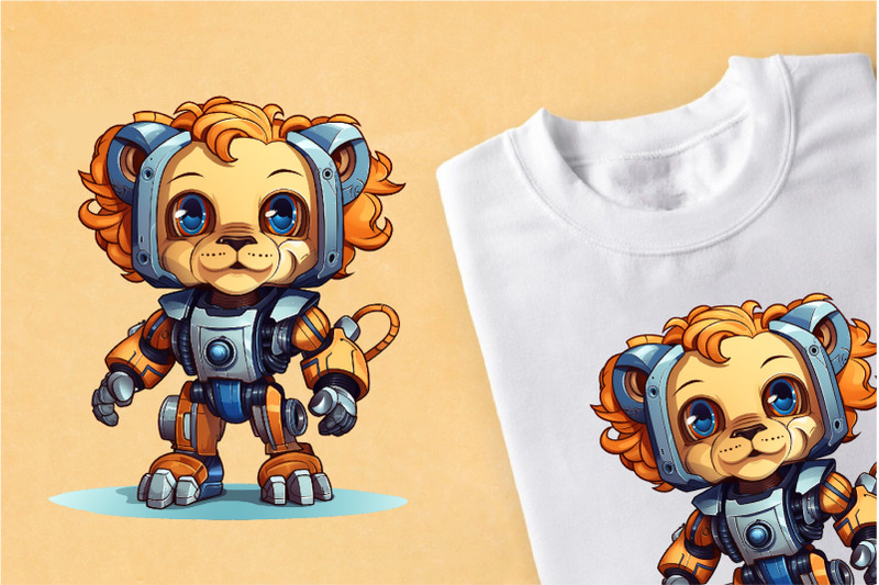 bundle-of-robots-animal-tshirt-sticker