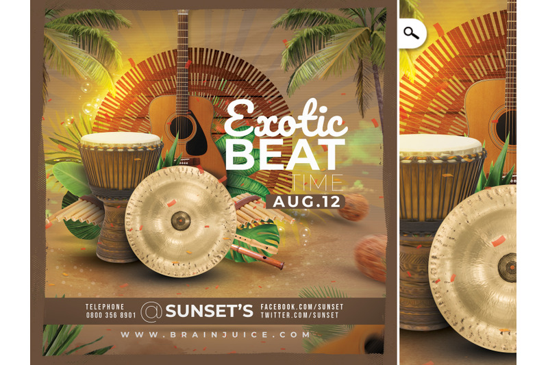 exotic-beat-time-flyer-template