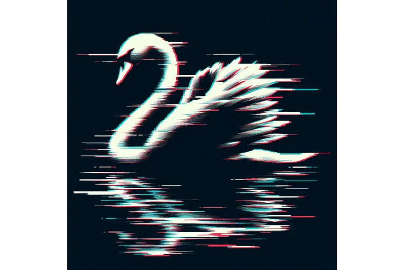 swan-in-glitch-art-style-on-dark-b