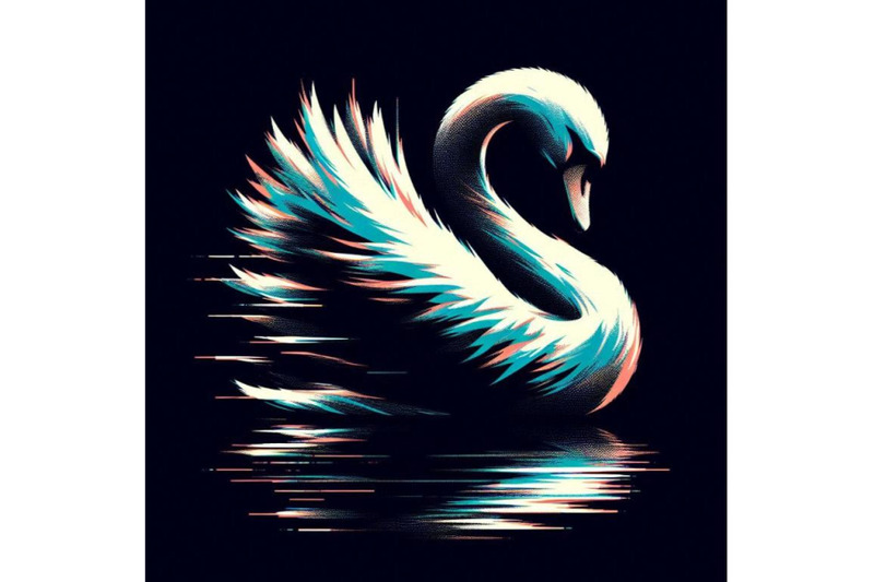 swan-in-glitch-art-style-on-dark-b