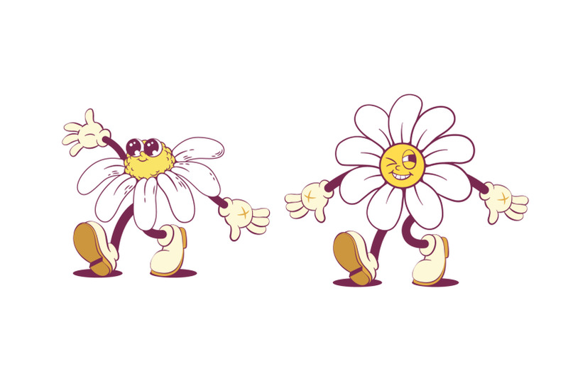 daisy-flowers-groovy-mascot