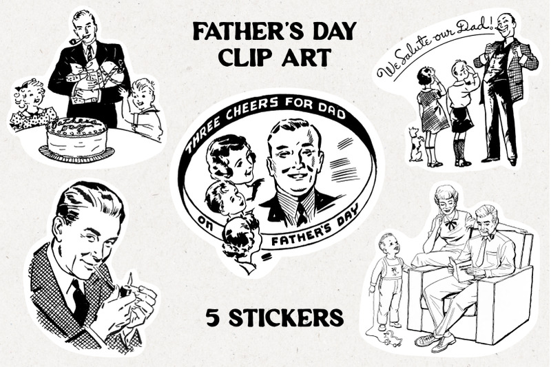 father-039-s-day-clip-art-stickers-ii