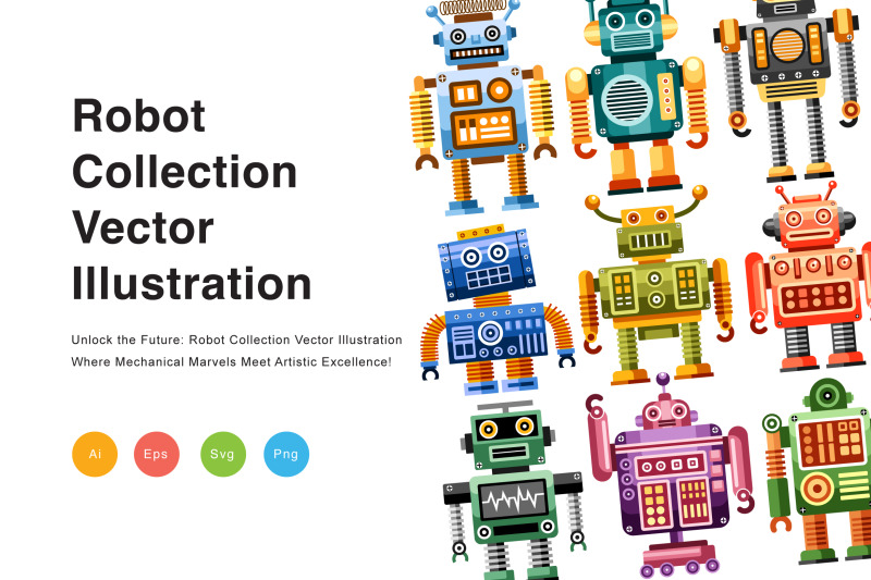 robot-collection-vector-illustration