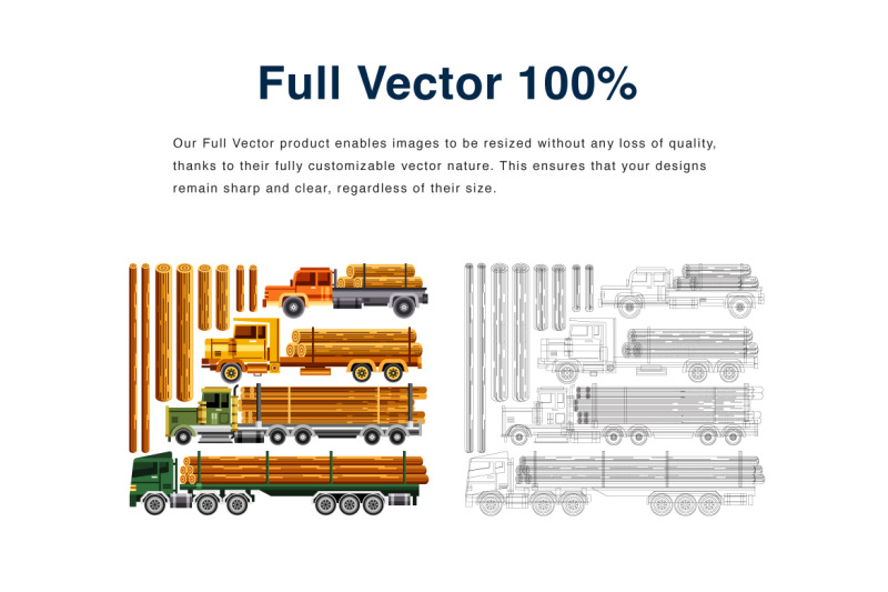 timber-truck-collection-illustration