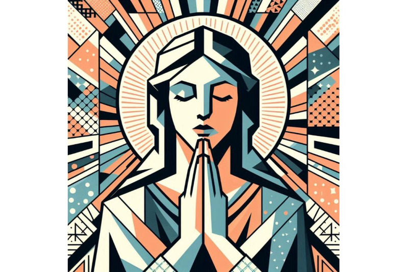 woman-prayer-joy-religion-pop-art-retro