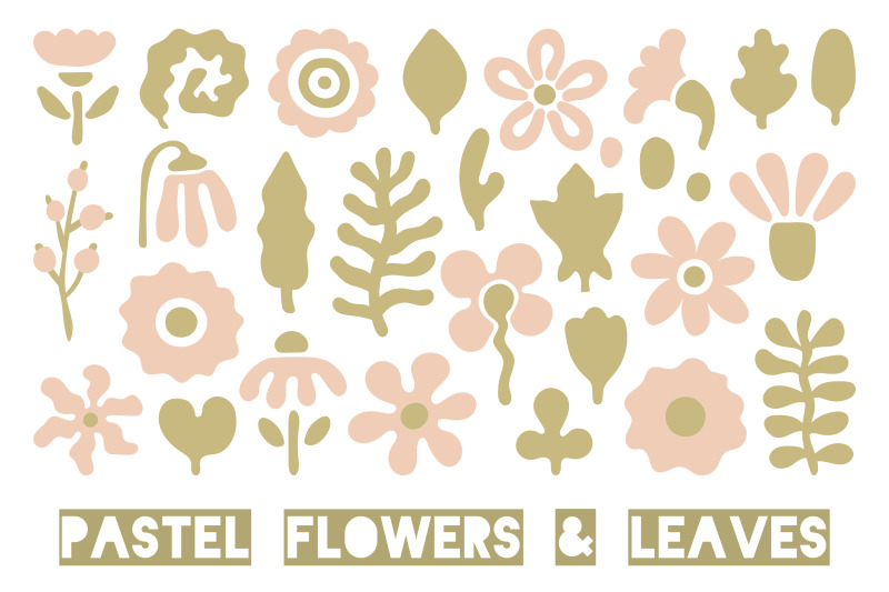 pastel-flowers-amp-leaves-png-clipart