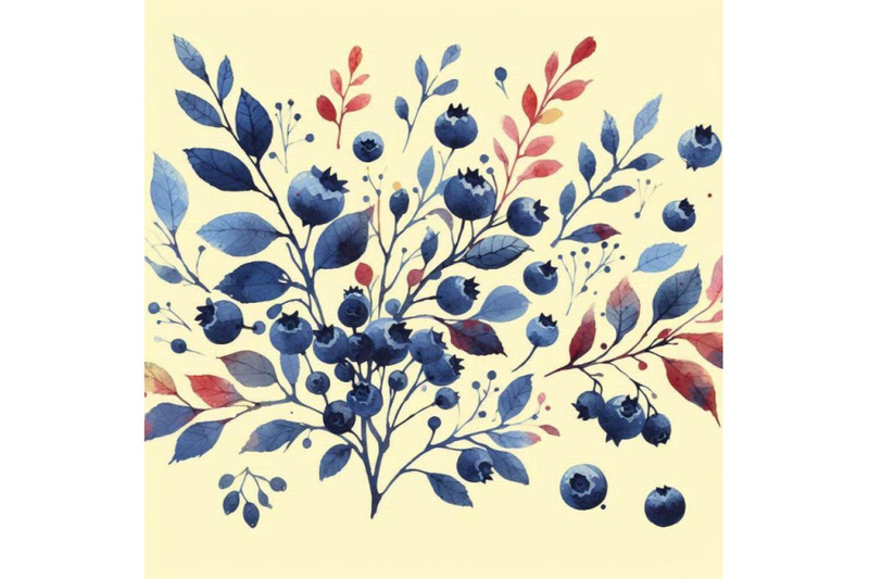 watercolor-blueberries-white-bac