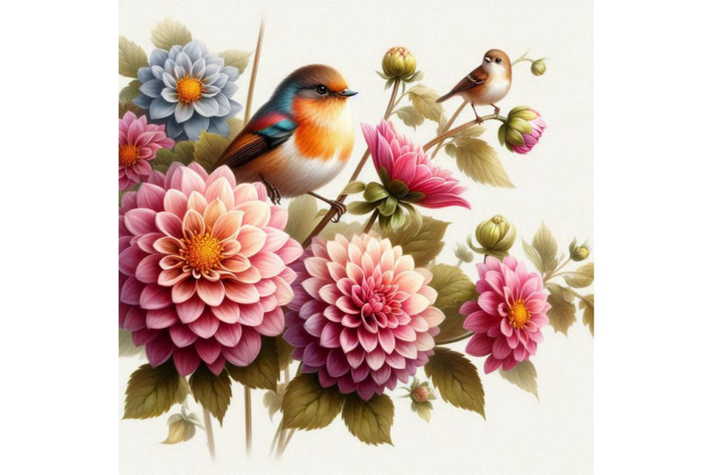 a-little-bird-and-blooming-dahlia