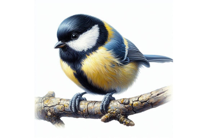 01-hand-painted-tit-bird-on-the-branch