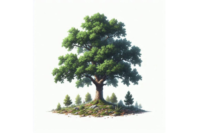 01-small-green-oak-tree