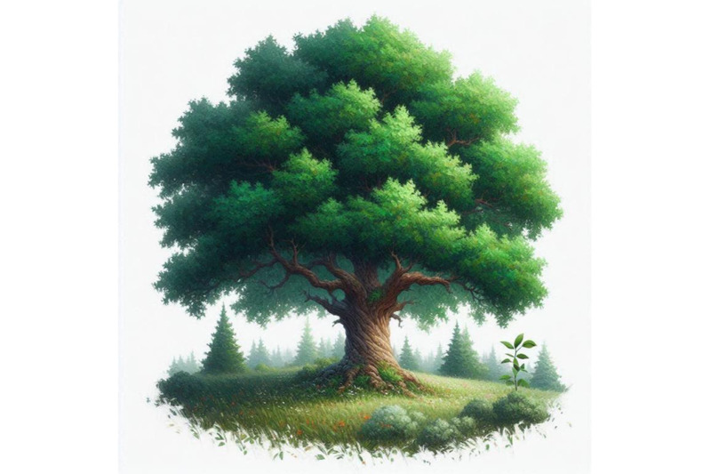 01-small-green-oak-tree