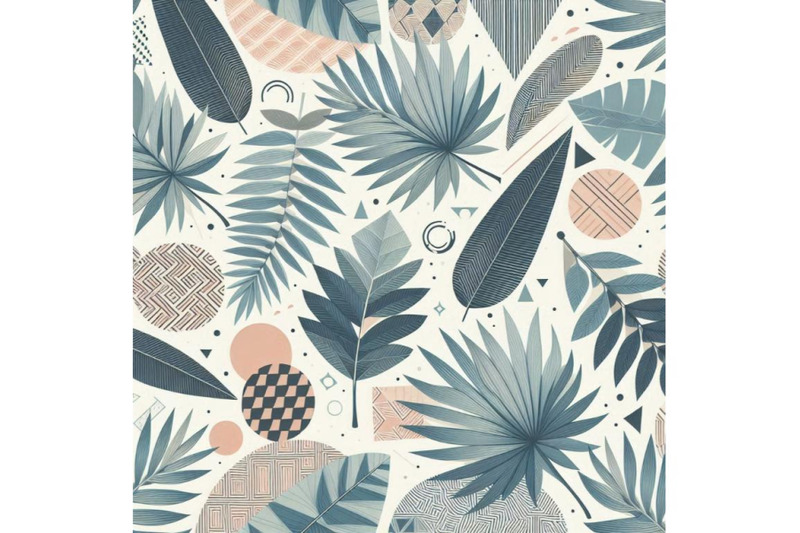 tropical-leaves-hand-drawn-seamless-patte