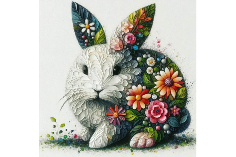 02-abstract-bunny-filled-with-flowers-and