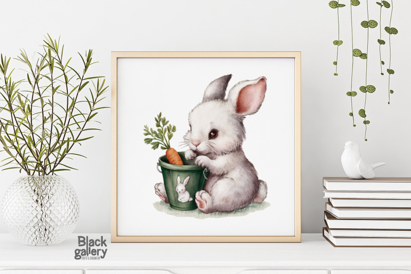 cute-animal-gardener-water-color-png