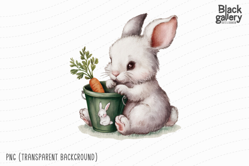 cute-animal-gardener-water-color-png