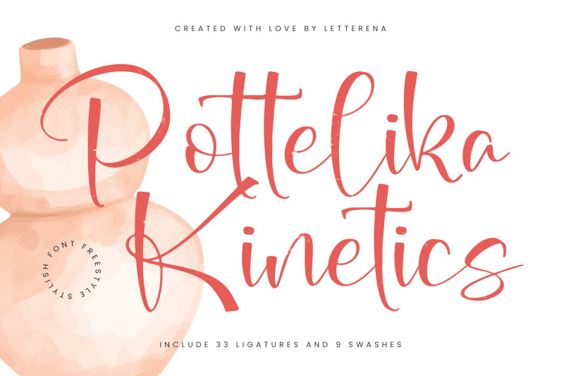 pottelika-kinetics-freestyle-stylish-font