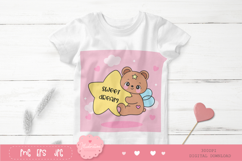 teddy-bear-hug-giant-star-kawaii-clipart-bedtime-story