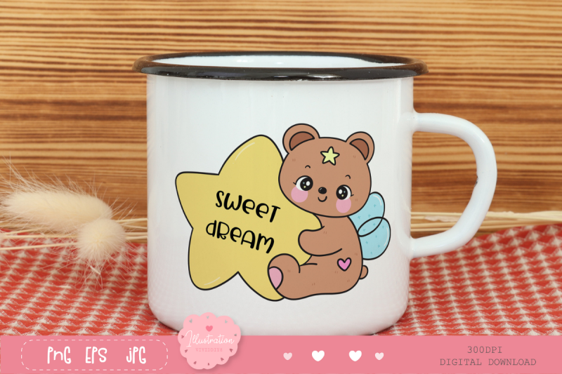 teddy-bear-hug-giant-star-kawaii-clipart-bedtime-story