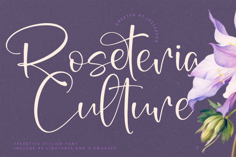 roseteria-culture-freestyle-stylish-font