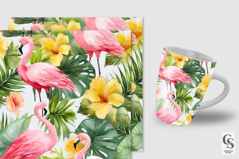 summer-tropical-flowers-digital-papers