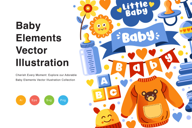 baby-elements-vector-illustration