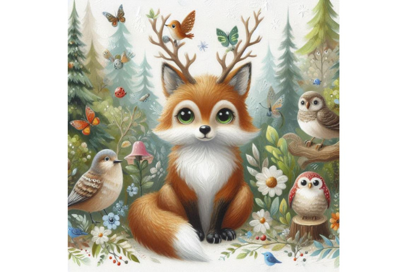 whimsical-woodland-charming-animal