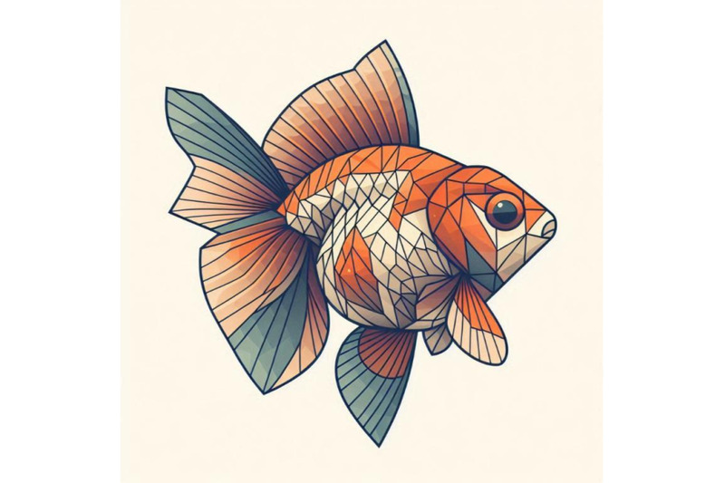 one-goldfish-isolated-on-a-white-backg