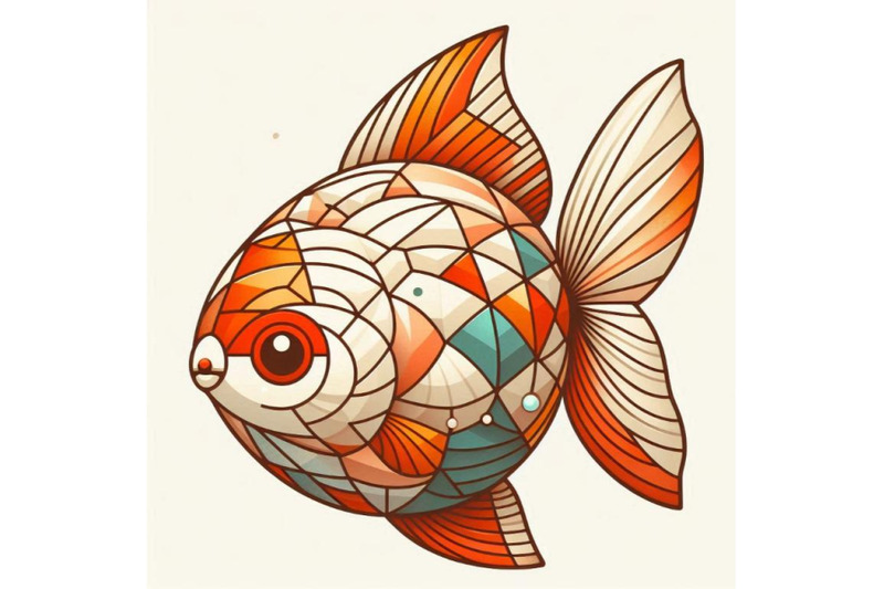 one-goldfish-isolated-on-a-white-backg