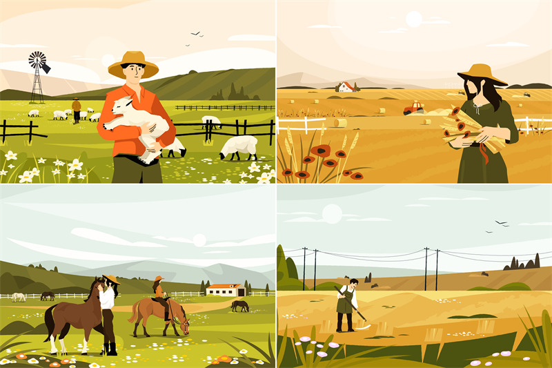 rural-landscape-with-farmers-farm-landscape-with-agricultural-workers