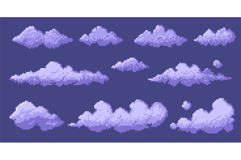 pixelated-8-bit-clouds-retro-video-game-sky-background-digital-2d-sp