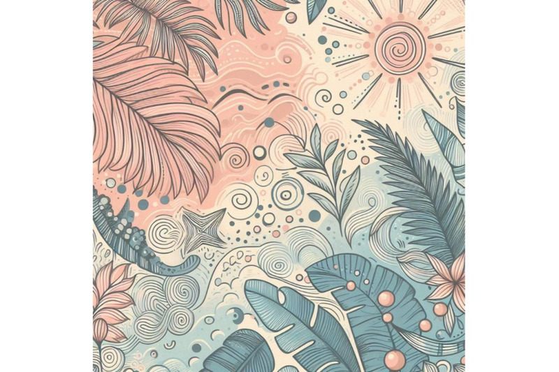 hand-drawn-abstract-tropical-summer