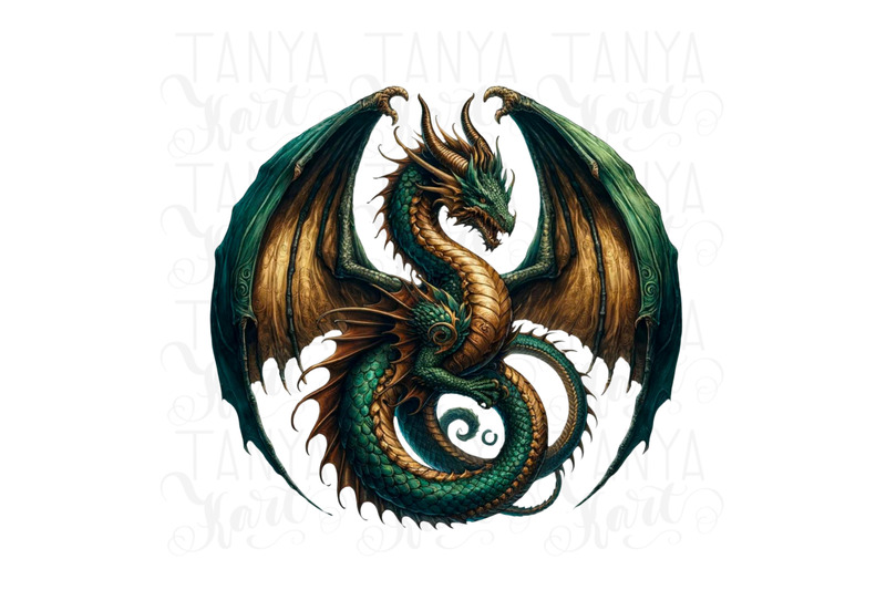 fantasy-dragon-printable-watercolor-dragon