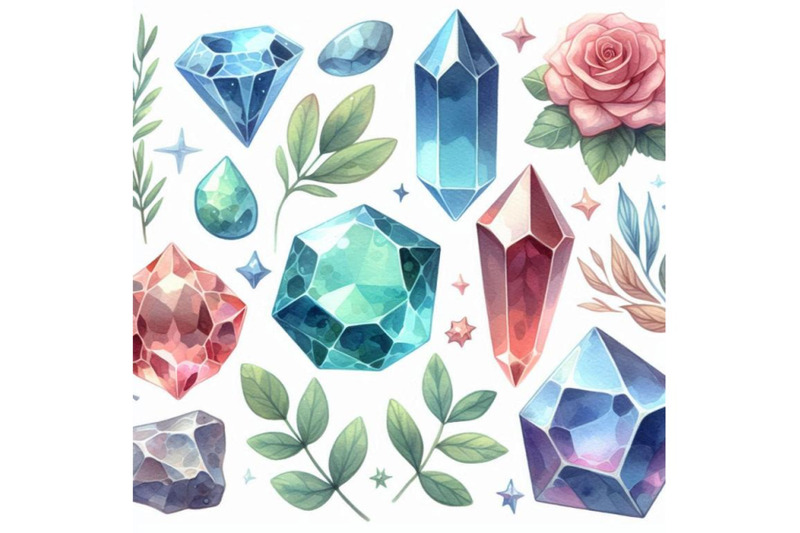 watercolor-gems-collection