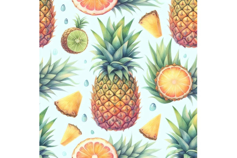 watercolor-pineapple-fruit-seamless-pa