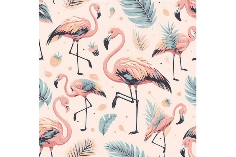 flamingo-seamless-pattern