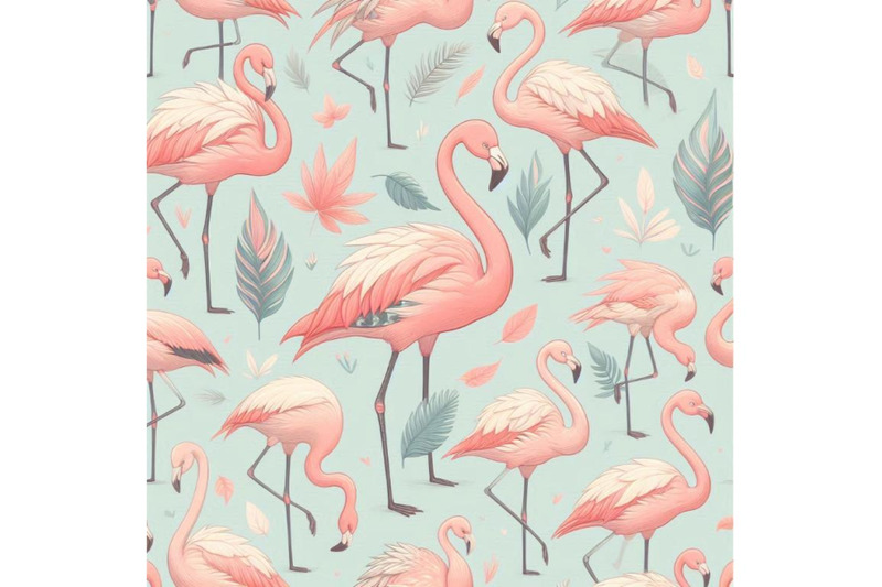 flamingo-seamless-pattern