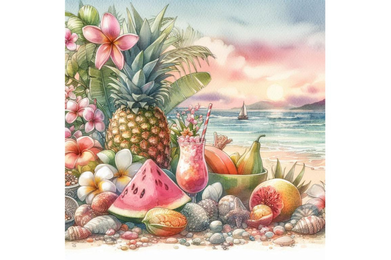 watercolor-exotic-summertime-backgr