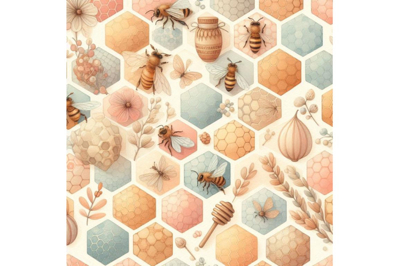 watercolor-honeycombs-seamless-patt