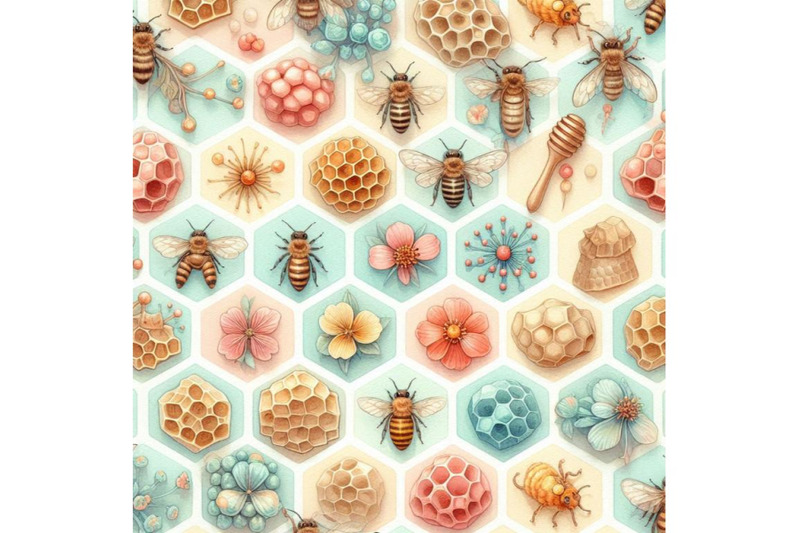 watercolor-honeycombs-seamless-patt