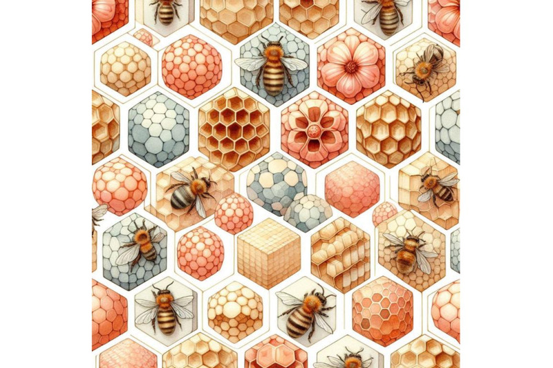 watercolor-honeycombs-seamless-patt