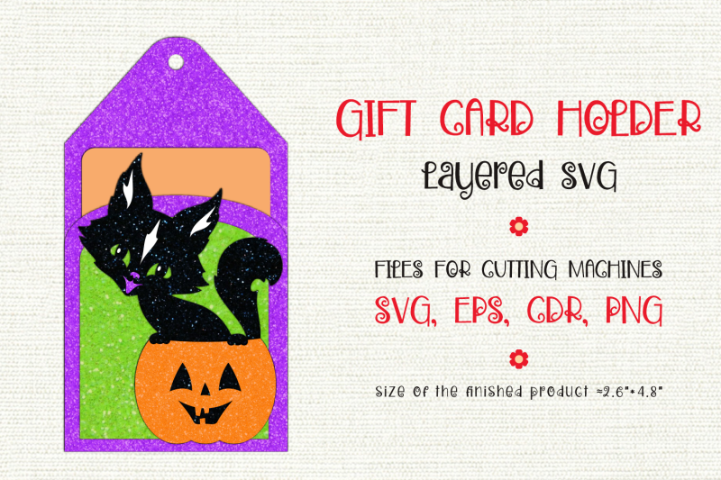 cute-cat-halloween-gift-card-holder-paper-craft-template