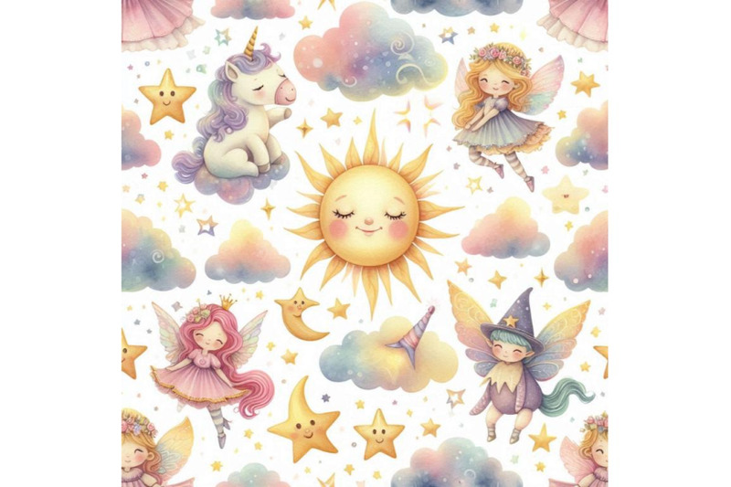 watercolor-fairy-tale-seamless-pattern