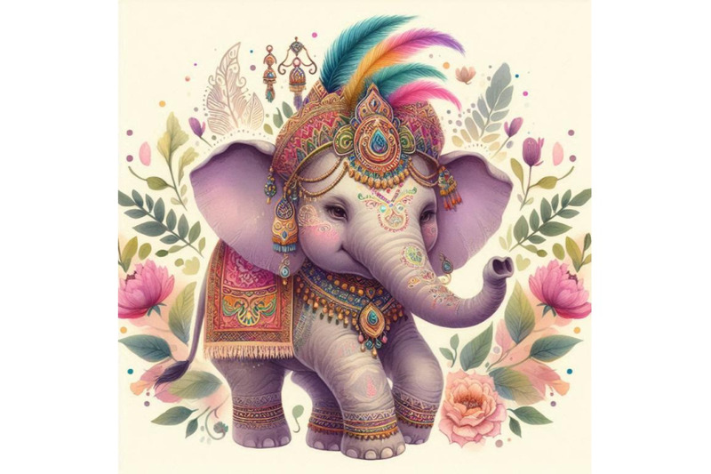 ndian-elephant-watercolor-illustration