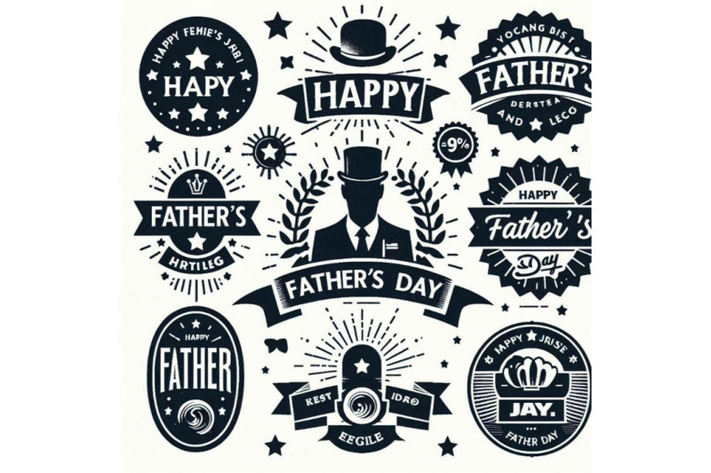 happy-father-s-day-badges-and-design-el