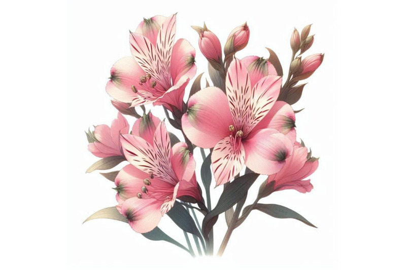 hand-painted-pink-alstroemeria