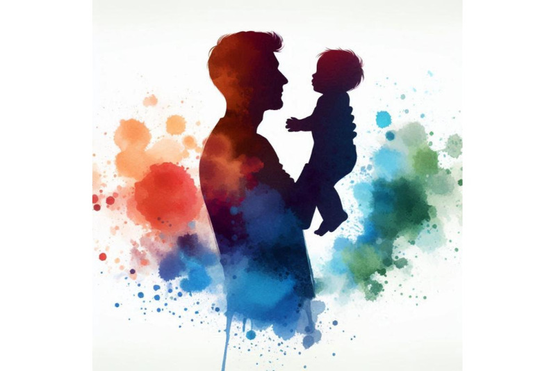 father-holding-baby-silhouette-plus-abstra