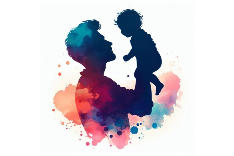 father-holding-baby-silhouette-plus-abstra