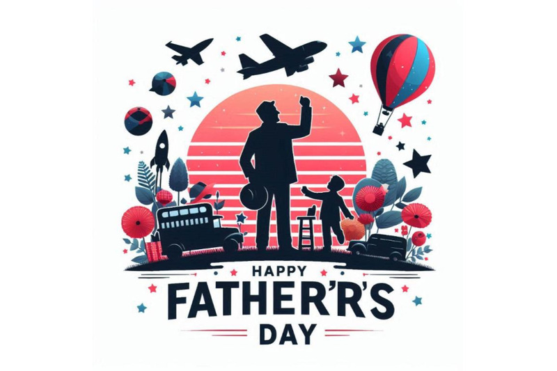 happy-father-s-day-poster-card-vector-illu