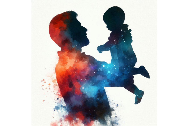 father-holding-baby-silhouette-plus-abstra