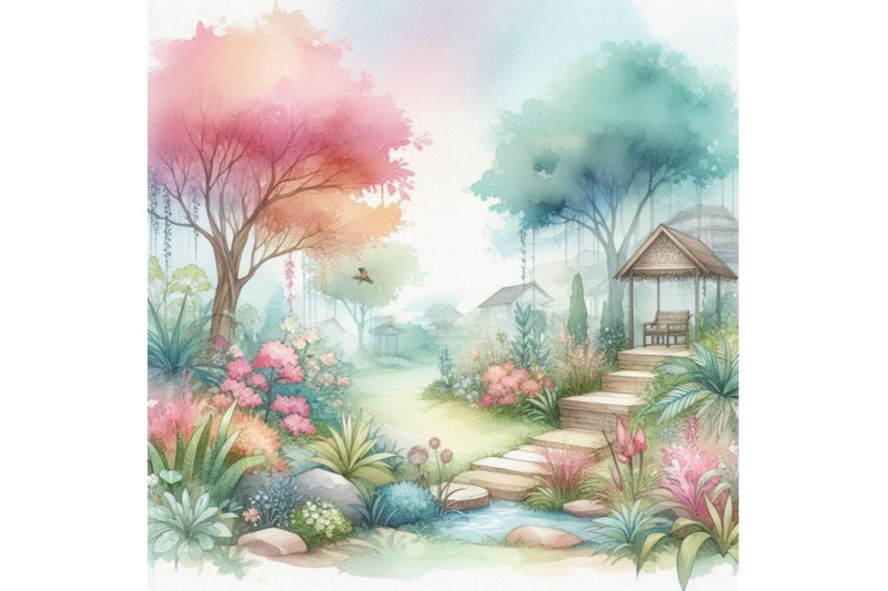 abstract-watercolor-garden-backgroun